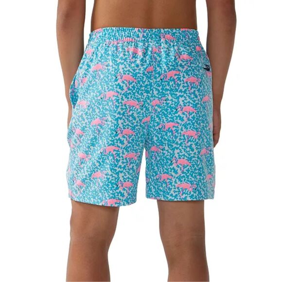 Chubbies NWT Big Boys Youth The Domingo's Are For Flamingos Classic Swim Trunks - Picture 2 of 5